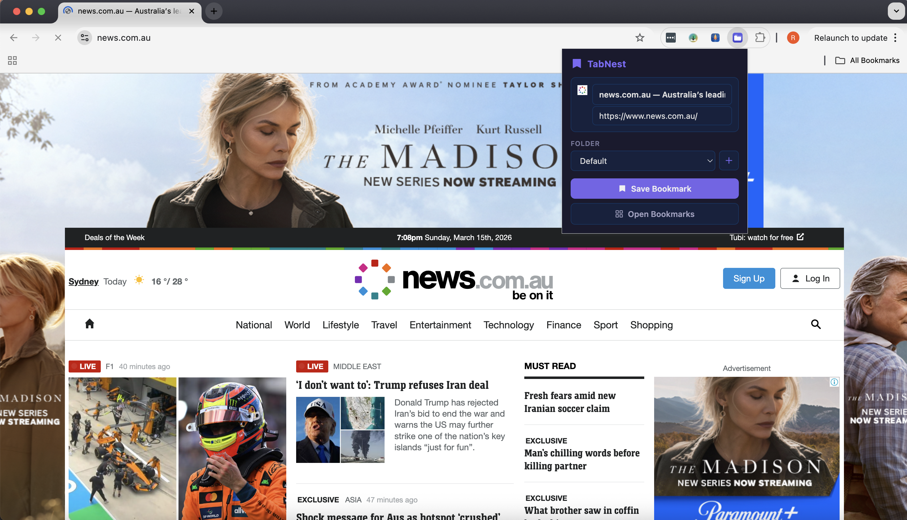One-Click Bookmarking